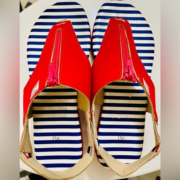 Tommy Hilfiger chunky heel red sandals - Picture 6 of 9